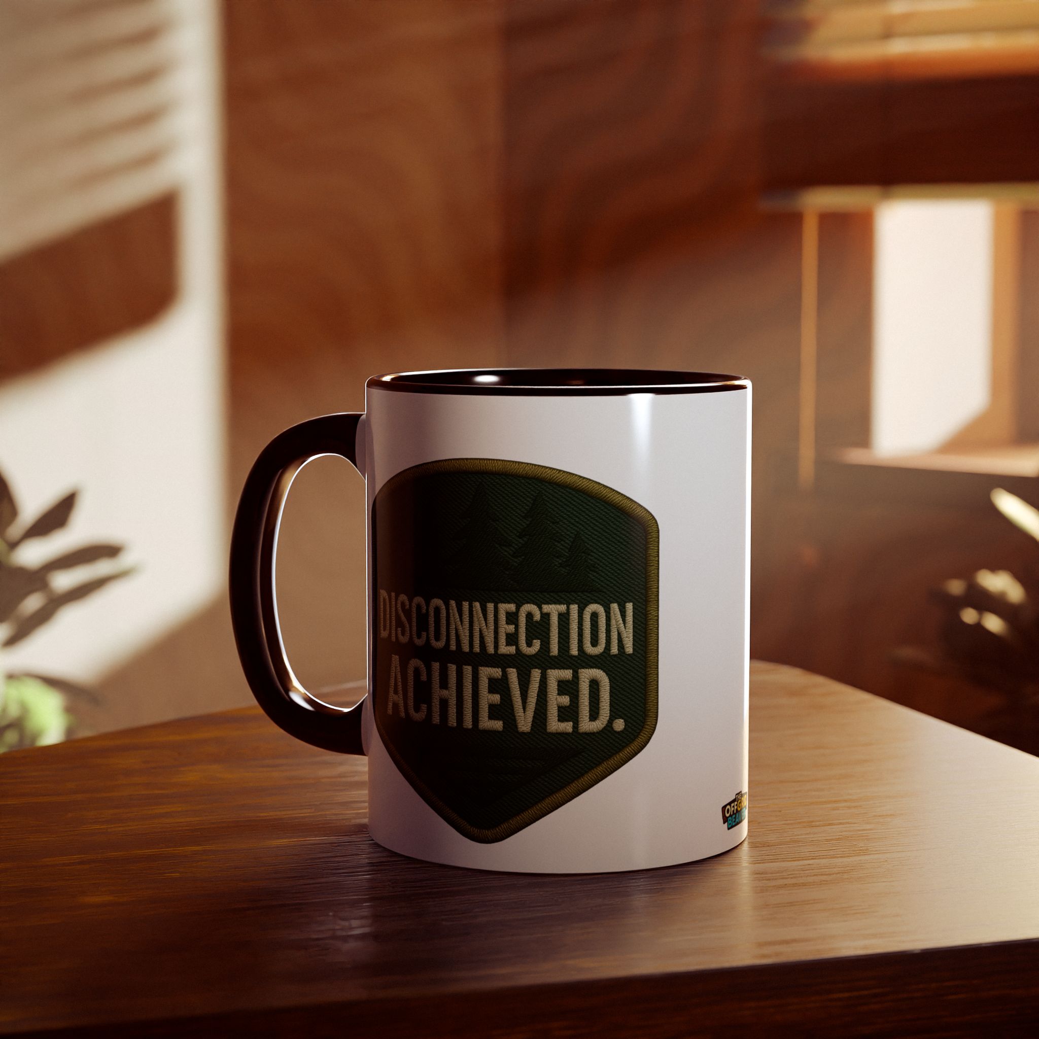 Disconnection Achieved Accent Mugs, 11oz - Image 5