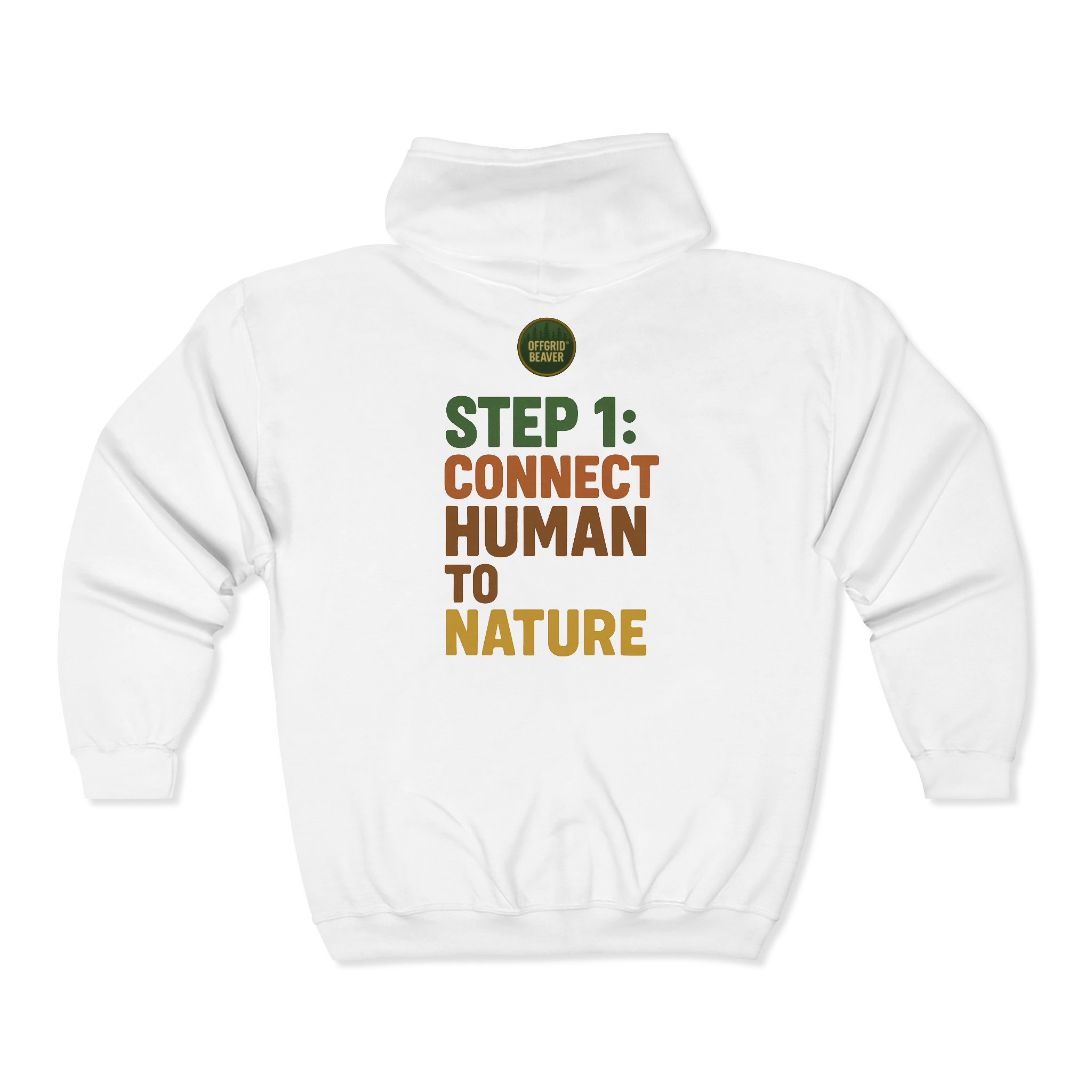 Connect Human to Nature Hoddie - OffGrid BeaverĀ® Apparel - Image 5