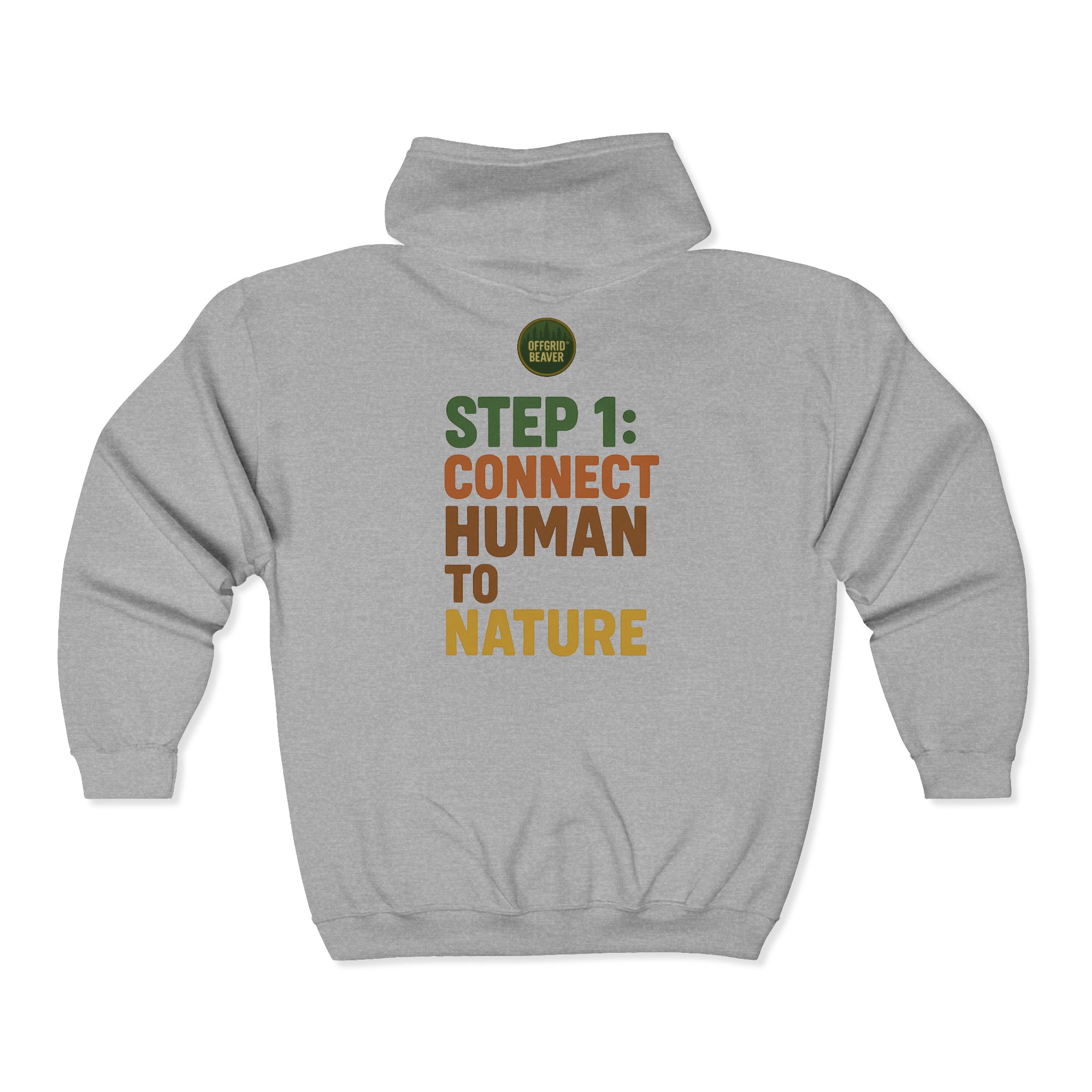 Connect Human to Nature Hoddie - OffGrid BeaverĀ® Apparel - Image 11