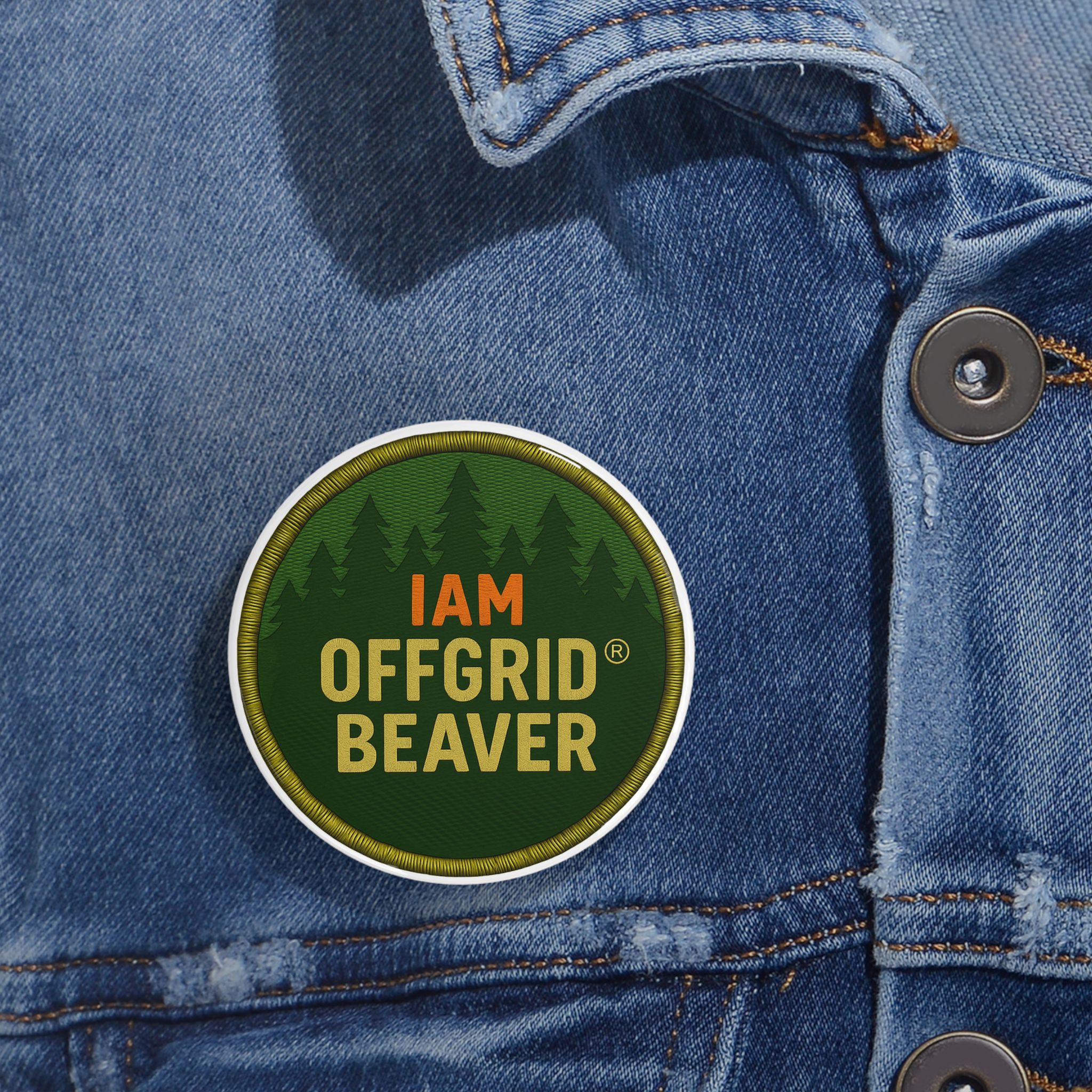 IAM Offgrid Beaver® Official Button - Image 5