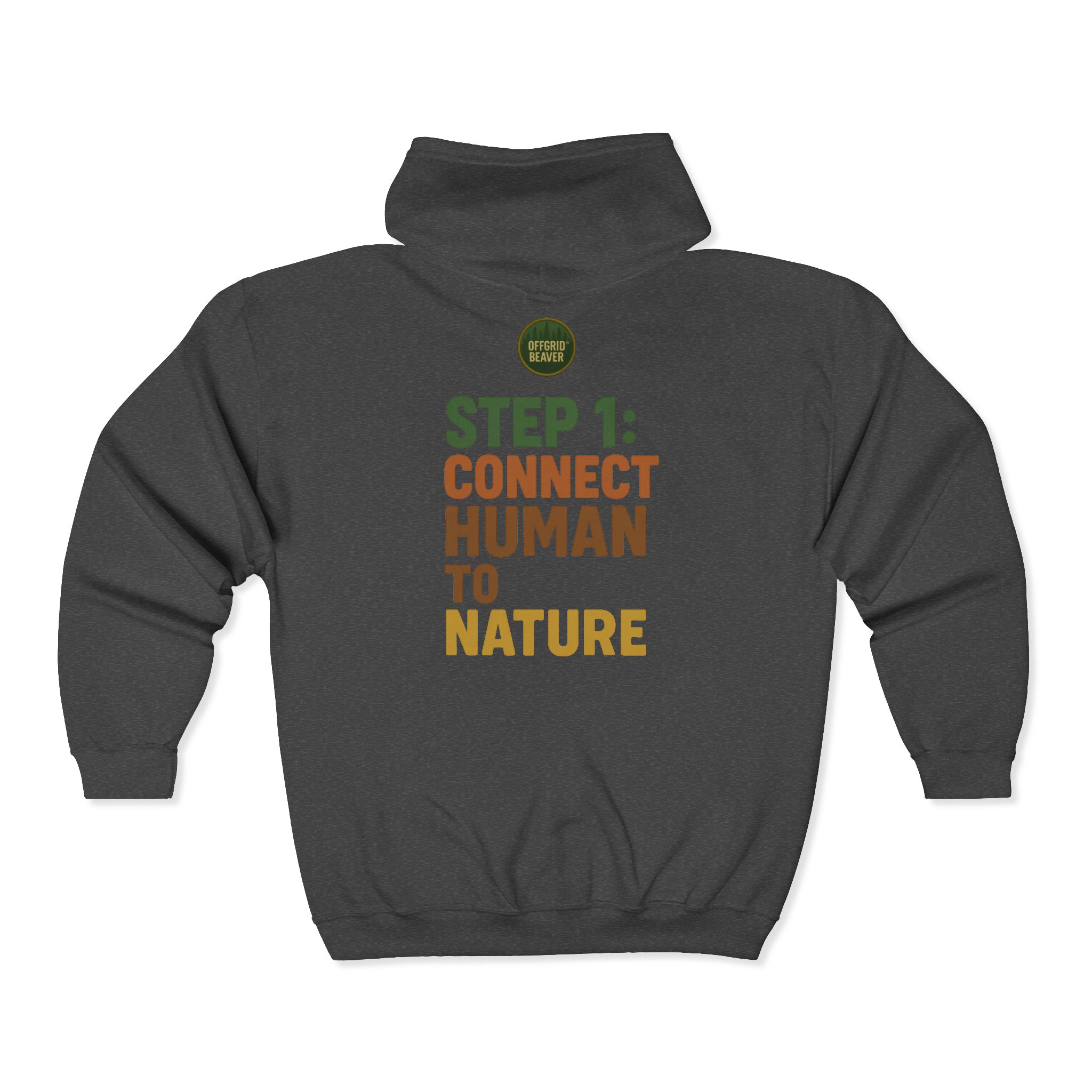 Connect Human to Nature Hoddie - OffGrid BeaverĀ® Apparel - Image 14