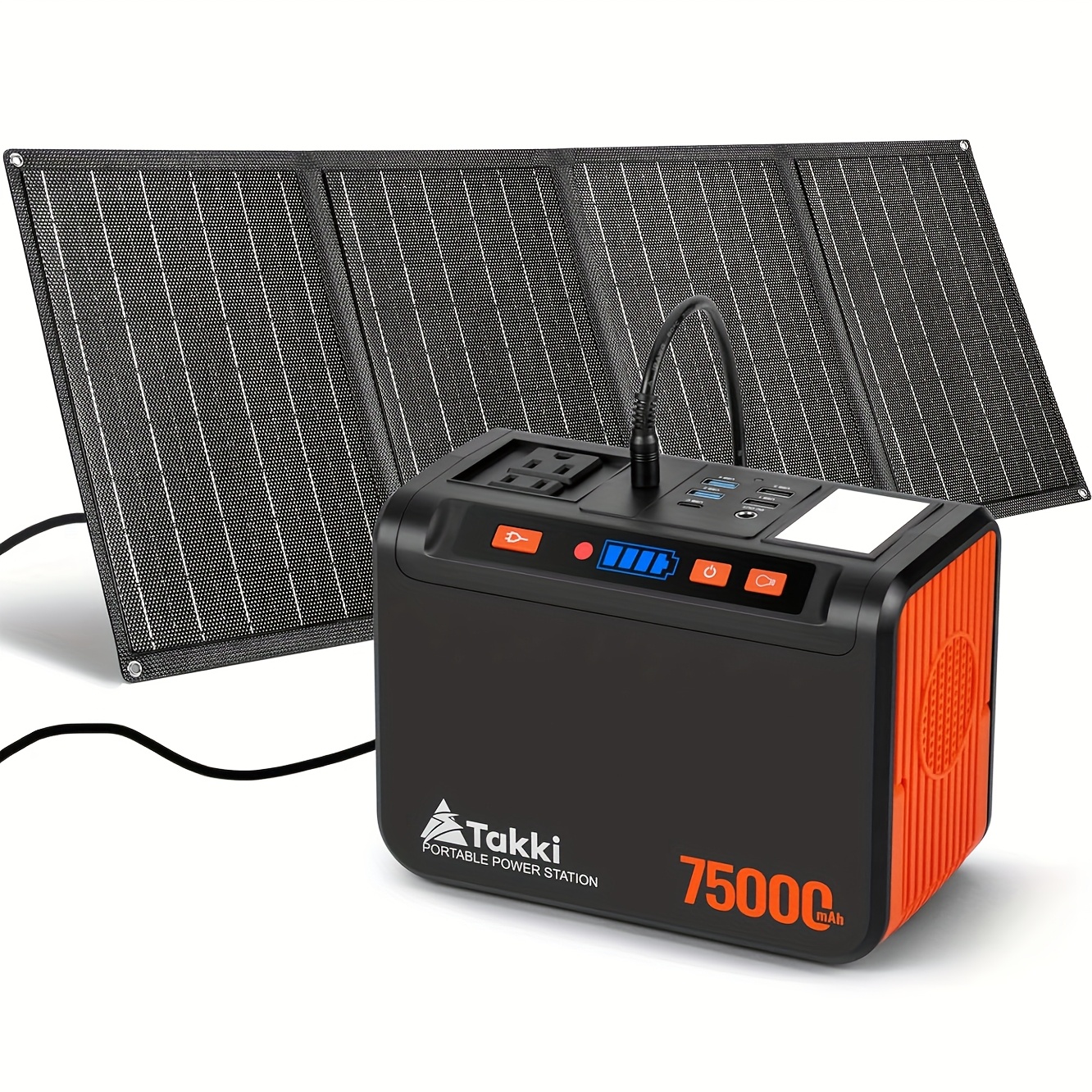 Takki Portable Power Station with Solar Panel - Image 8