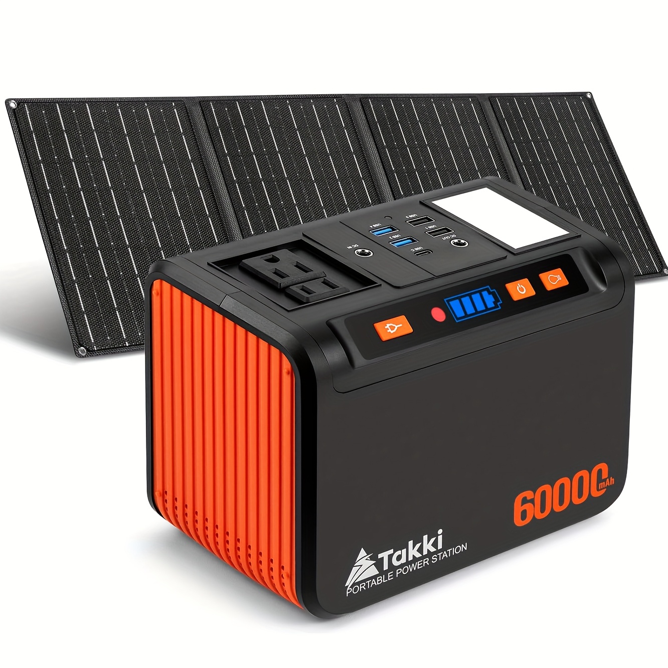 Takki Portable Power Station with Solar Panel - Image 6