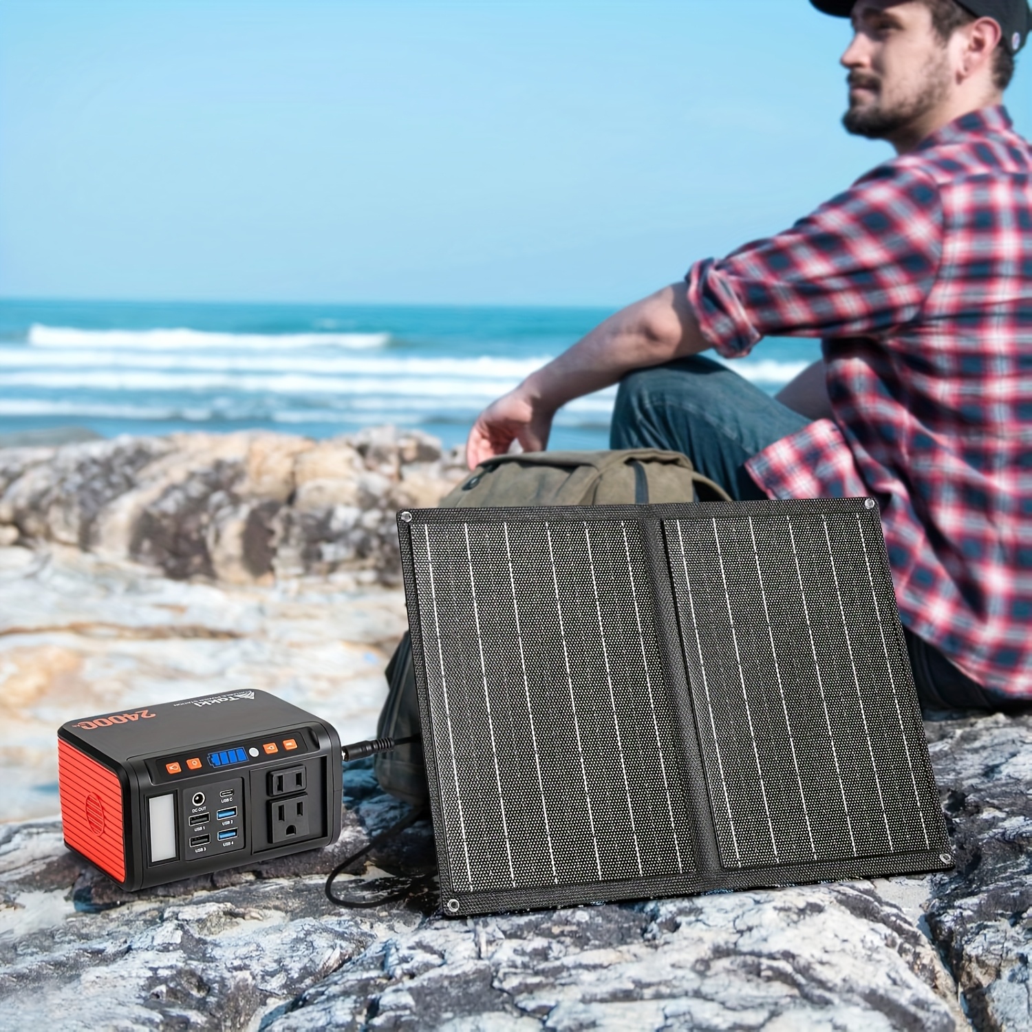 Takki Portable Power Station with Solar Panel - Image 9