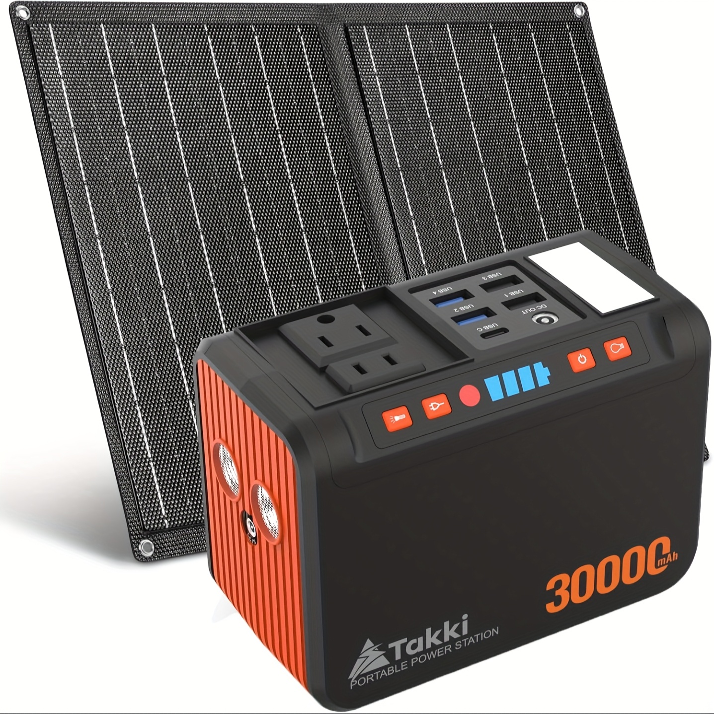 Takki Portable Power Station with Solar Panel - Image 4